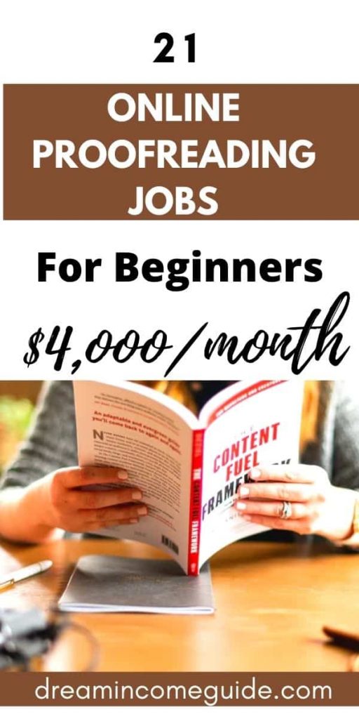 21 Best Online Proofreading Jobs  Earn up to $30/hr - Dream Income Guide